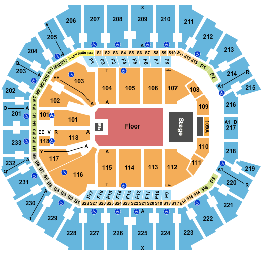 Spectrum Center Olivia Rodrigo Seating Chart